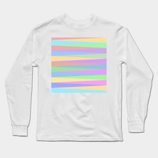 Striped colored columns background Long Sleeve T-Shirt